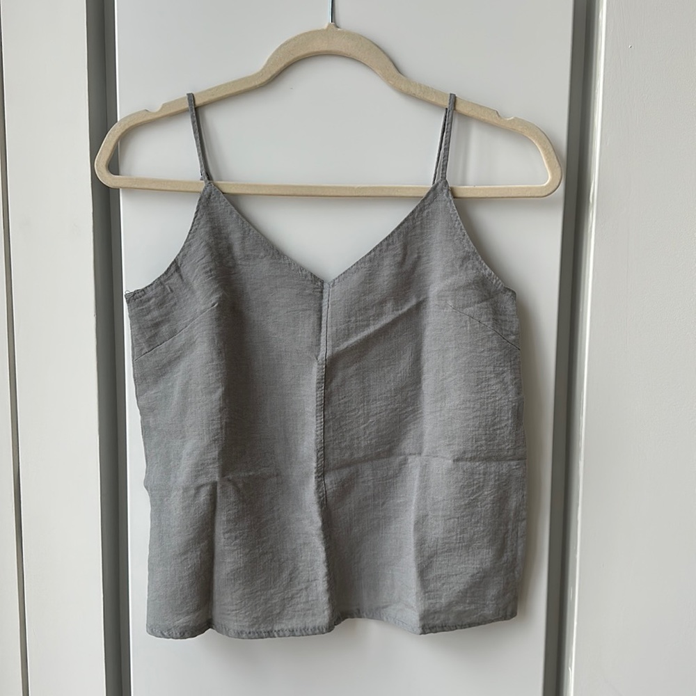 NEW V Neck Camisoles Top - Silver Grey